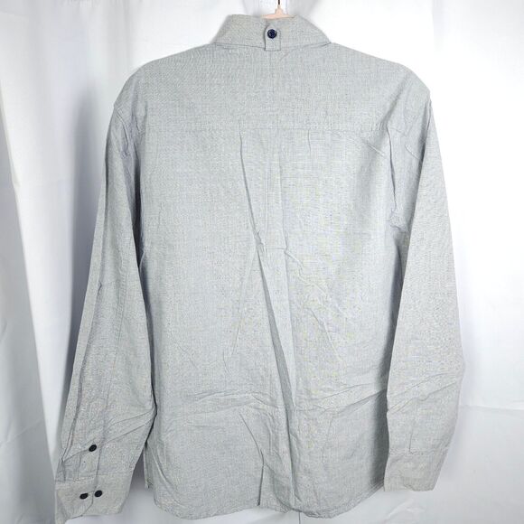 NWOT Five Four Club Mens XL Blueish Gray Long Sleeve Button Up Button Down Shirt - Picture 2 of 7
